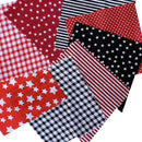 16x Mixed Cotton Patchworks Fabrics Sewing Cloth Patches for DIY Kimono Bags
