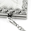 WHITE satin bridal evening prom clutch handbag purse