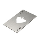 Playing Card Ace of Spades Poker Bar Tool Soda Stainless Steal Beer Bottle G1Y4