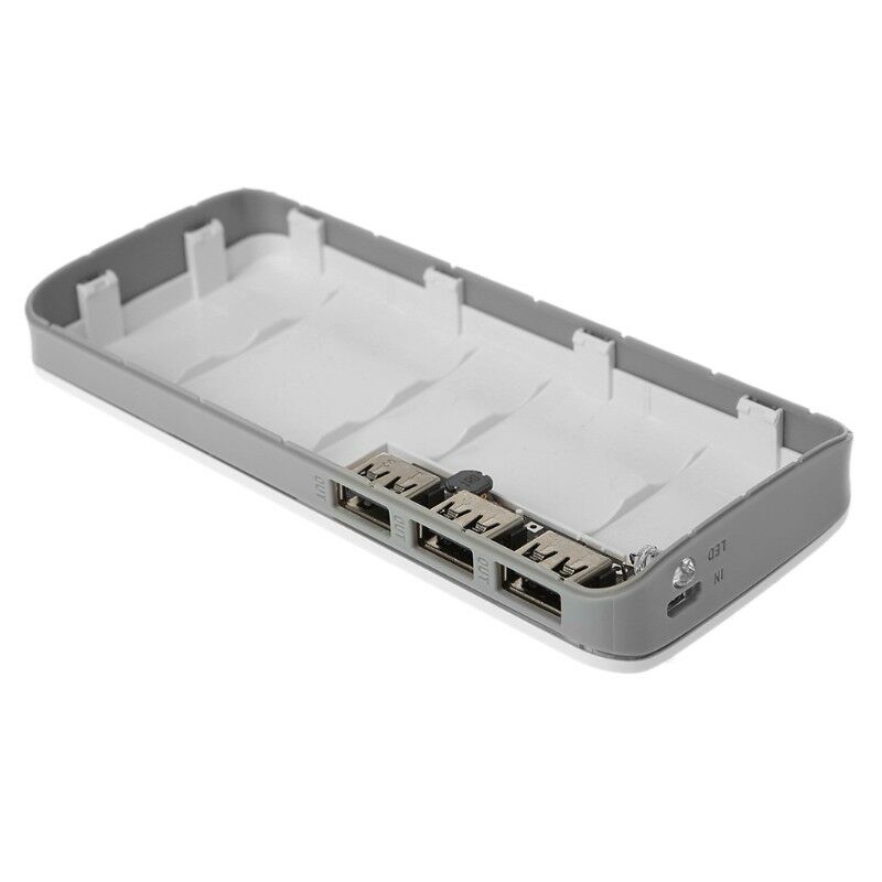 5V 2.1A 3 USB Power Bank Charger Step Up Boost Module + 18650 Li-ion Shell Kits