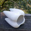 Tooth Shape White Ceramic Flower Pot Modern Design Teeth Desktop Plan Decor A5M6
