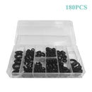 180pcs Seal Assortment Set Water Tight Rubber Grommet Plumbing O Ring Cable Plug