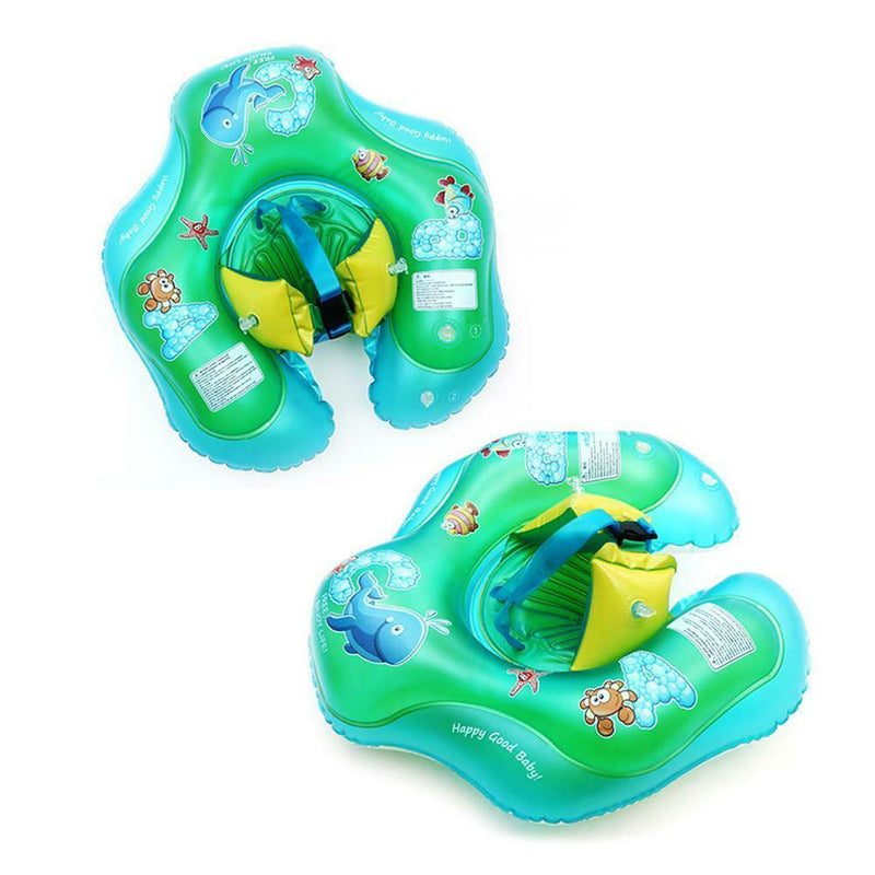 Cartoon Baby Swimming Ring Anti Rollover Portable Pool Float Swim Protector