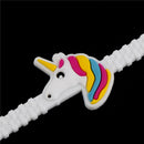 10pcs unicorn rubber bangle bracelet birthday party for kids wristband decor Z