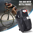 Portable Waterproof Bicycle Rear Seat Saddle Bag with Water Bottle Pocket