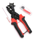 6 Sized Heavy Duty Leather Belt Eyelet Holes Punch Pliers Revolving Hand Punch