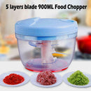 Pulling Food Powerful Manual Chopper Hand Held-Vegetable Shredder Y4N5
