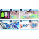 3pcs DIY Full Drill Diamond Painting Hairpin Butterfly Women Girls Headwear
