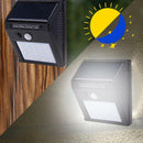20 LED Waterproof Solar Power Wall Light PIR Motion Sensor Garden Pathway Lamp