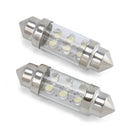 2X 36mm 6 LED White Car C5W Lamp Bulb Festoon Interior Dome License plate lights