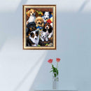 DIY 5D Diamond Embroidery Paint Colorful Dog Cross Stitch Craft Home Decor