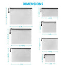 21Pack Zipper Pouch(7 Sizes)For School Office Supplies Cross Stitch Organiz