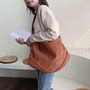 Solid Crossbody Handbag Women PU Leather Large Shoulder Bag (Light Brown) A