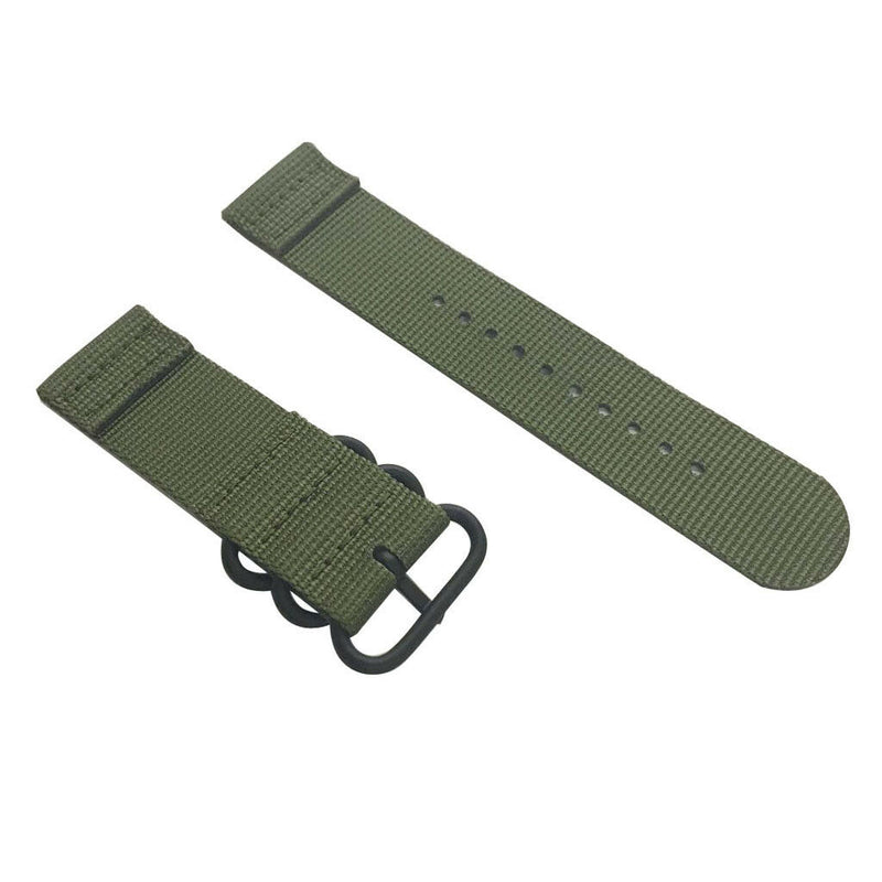 Army Green Nylon Wristwatch Strap Watch Band for Garmin Fenix 3