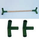 2pcs Green Plastic 16mm Greenhouse Pipe Fittings PVC Building Fittings 3L