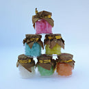 Round Glass Favor Canister Treats Storage Jar Bottle Container with Cork