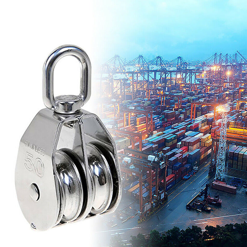 2x Rope Suspended Lifting Wheel M20