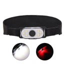 LED Headlight 6 COB Micro-USB Rechargeable Headlamp Flashlight with Battery