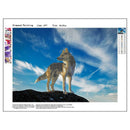 Wolf 5D Full Drill Round Diamond Painting Cross Stitch Embroidery Craft