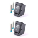 2 Pieces Yellow+Blue LED DC12V/35A ON OFF Toggle Switch Rocker for Car Boat