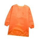 3 Sizes Kids Long Sleeve Waterproof Painting Apron For Kid Cleaning Orange