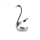 Swan Base Holder With Fruit/ Dessert Fork Cake Spoon Set Pastry Forks Creat S4B2