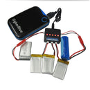 USB Charger 1 To 4 for 4 Battery Syma X5c X5sc X5a H5c Lipo 3.7V 500 Mah 25c Rc