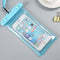 Hot spring swimming touch screen mobile phone waterproof bag (blue) D7S7