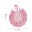 Sequins Tassels New Fashion Ladies Geometric Earrings Bohemian Style Person