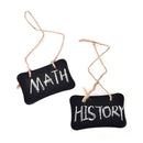 2X Mini Blackboard Chalkboard Wooden Message With Hang String Wedding Decor S Gw
