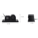 2 In 1 Car Parking Sensors Rear View Backup Camera Universal High Clear Nig