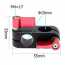 15mm Rail Rod Clamp 90 Degree Stabilizer Rig Clip for Camera Camcorder Kit