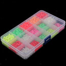 1 Box Multi Color Oval Glow Rig Beads Sea Fishing Lure Floating Tackles