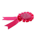 2pcs Diamante Rhinestone Rose 50th Birthday Party Rosette Satin Ribbon