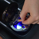 Car Auto Accessory Ashtray LED Light Ash Cup Cylinder Holder w Compass A