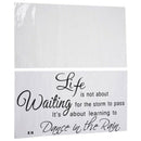 Life is not about waiting for the storm to pass, it's about learning to dan