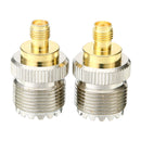 2x Antenna Adapter S021A SMA-F to UHF-F SO239 For BAOFENG UV-5R PX-777 PX-888