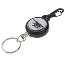 1 Pcs Wire Rope Keychain 60cm Badge Reel Retractable Recoil Anti Lost Ski P BX