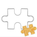 2pcs Stainless Steel Jigsaw Shape Cutter Cake Mold For Cookie Sugarcraft  OZ