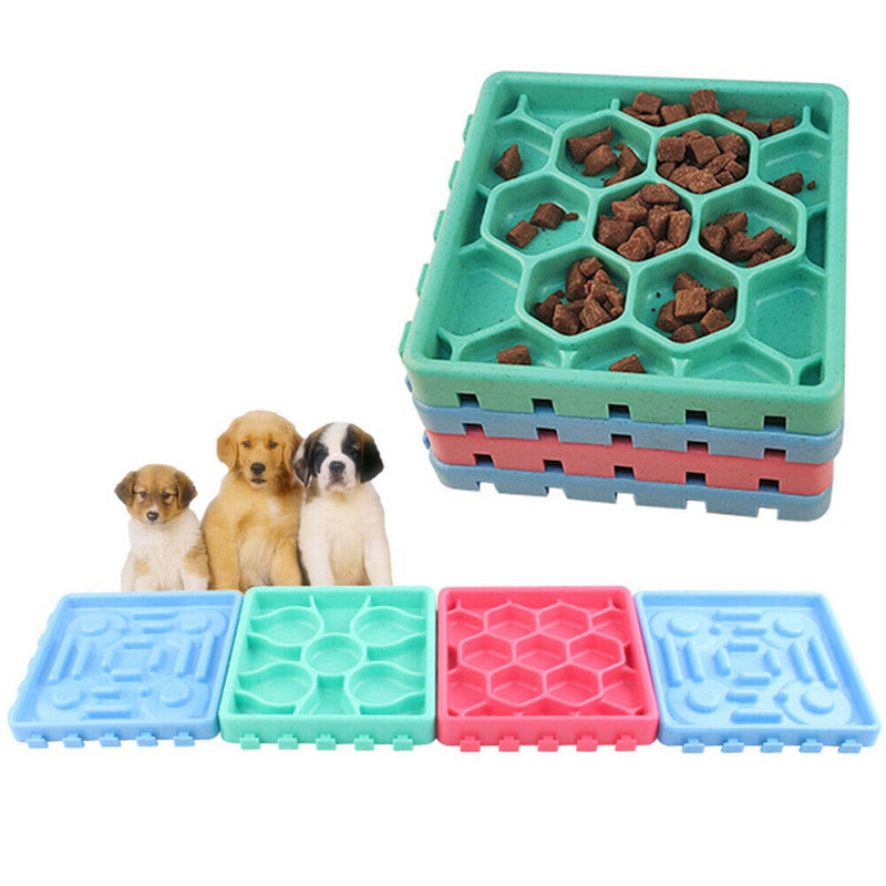 4Pcs Portable Pet Dog Puppy Bowls Non-Slip Suction Cups Design Food Feeder Effic