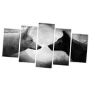5pcs Abstract Home Canvas Prints Painting Artwork Wall Hanging Decor Wolf-S