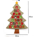 1pc Hanging Christmas Advent Calendar Countdown To Christmas Tree OrnamentsB Nw