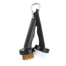 2pcs With Loop Clip Outdoor Golf Club Brushes Round Head Beginner Groove Cleaner