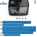 Alarm Clock Radio Wireless Bluetooth Speaker With Fm Radio & Cell Phone Sta