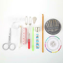 128pcs/set Portable Travel Sewing Box Knitting Needles Tool Quilting Thread