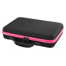 60 Compartments Essential Oil Collecting Bag Storage Case Travel (Rose Red) A