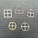 50pcs/ Pack Wooden Fairy Door Windows Fairy Door Accessories