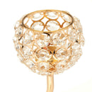 Retro Iron Crystal Candle Holder Votive Stand Party Home Decorative Ornament