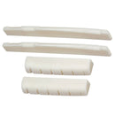 2 Sets Split Bridge Nut DIY Accessories for 6-String Acoustic Guitar