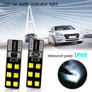 2pcs T10 W5W 12 SMD 2835 LED Car Bulbs Canbus No Error Clearance Light Bulbs